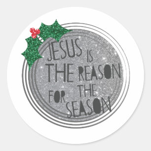 Jezus is de reden voor het seizoen ronde sticker