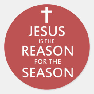 Jezus is de reden voor het seizoen ronde sticker