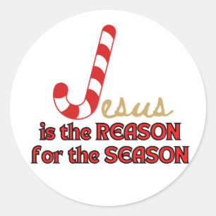 Jezus is de reden voor het seizoen ronde sticker