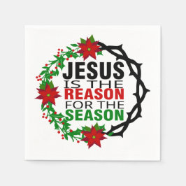 Jezus is de reden voor het seizoen servet