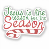Jezus is de reden voor het seizoen sticker (Voorkant)