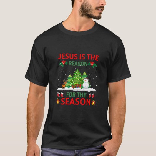 Jezus is de reden voor het seizoen t-shirt (Voorkant)