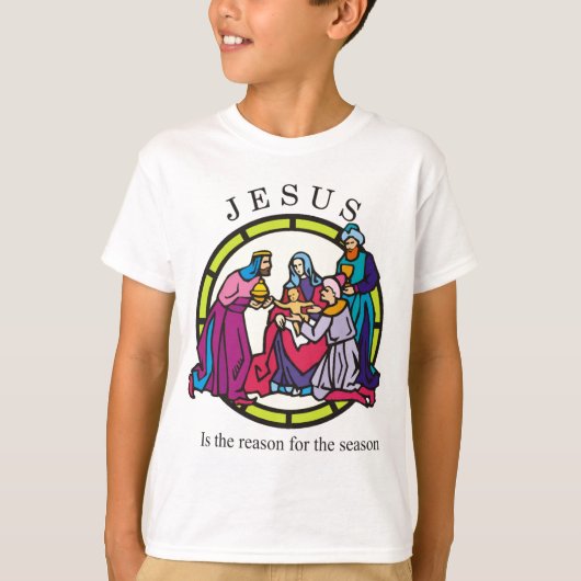 Jezus is de reden voor het seizoen t-shirt (Voorkant)