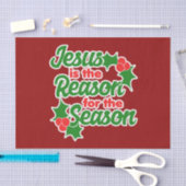 Jezus is de reden voor het seizoen tissuepapier (Craft)