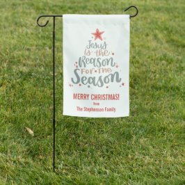 Jezus is de reden voor het seizoen tuinvlag
