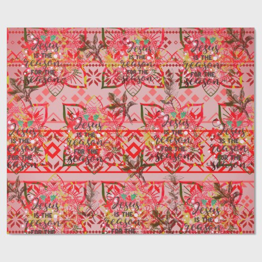 "Jezus is de reden voor het seizoen"Verpakkingspap Cadeaupapier (Vlak)