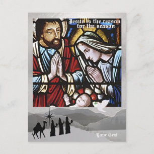 Jezus is de reden voor het seizoen - vijfde versie feestdagenkaart