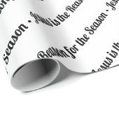 Jezus is de reden voor het seizoen White Cadeaupapier (Rol Hoek)