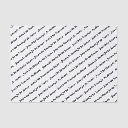 Jezus is de reden voor het seizoen White Tissuepapier (Voorkant)