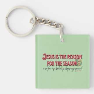 Jezus is de reden voor het seizoen - winkelen sleutelhanger