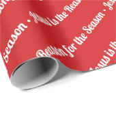 Jezus is de reden voor het verraad rood cadeaupapier (Rol Hoek)