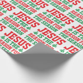 Jezus is de reden voor Kerstmis Cadeaupapier (Hoek)