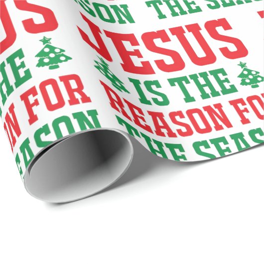 Jezus is de reden voor Kerstmis Cadeaupapier (Rol Hoek)