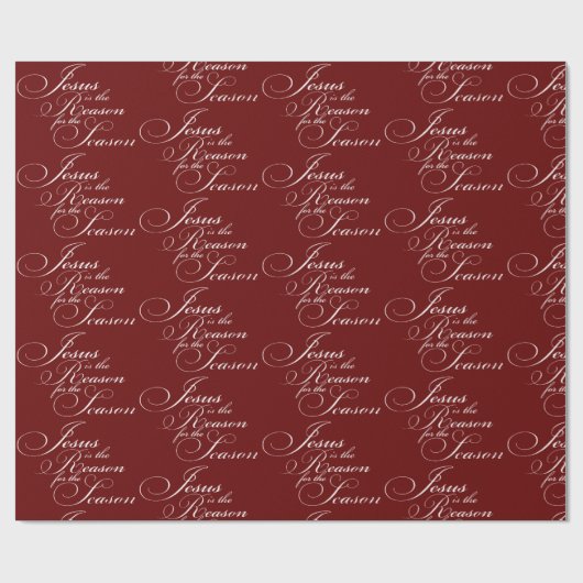 Jezus is de reden voor Kerstmis. Cadeaupapier (Vlak)