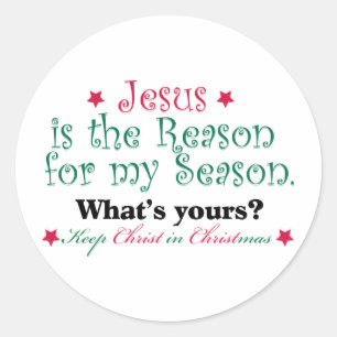 Jezus is de reden voor mijn seizoen ronde sticker