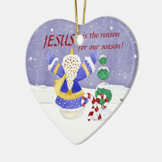 Jezus is de reden voor ons Ornament (Links)