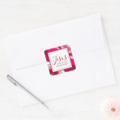 Jezus is de reden waarom Cool Candy Cane Red Chris Vierkante Sticker (Envelop)