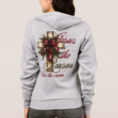 Jezus is de reden waarom full-zip unisex hoodie (Achterkant)