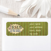 Jezus is de reden waarom het etiket met het kerstc (Insitu)