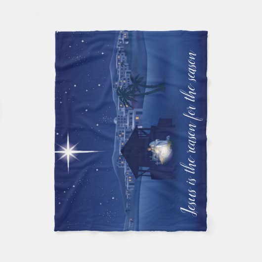 Jezus is de reden waarom Nativiteit Fleece Deken (Voorkant)