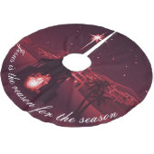 Jezus is de reden waarom nativiteit kerstboom rok (Gekanteld)