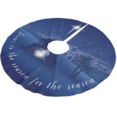 Jezus is de reden waarom Nativiteit Kerstboom Rok (Gekanteld)