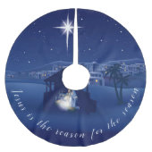 Jezus is de reden waarom Nativiteit Kerstboom Rok (Voorkant)