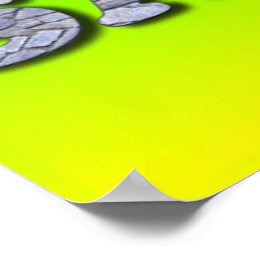 Jezus is de steen van mijn redding. poster (Hoek)