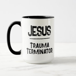 Jezus is de Trauma Terminator Christelijke Hoop Mok