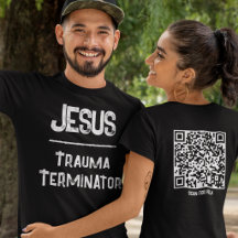 Jezus is de Trauma Terminator QR Code Christelijk