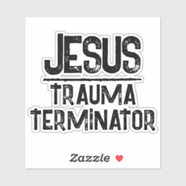Jezus is de Traumabeëindiger Christelijke hoop Sticker