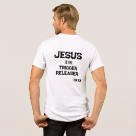 Jezus is de Trigger Releaser Geloof Schriftuur Tri-Blend Shirt
