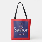 Jezus is de Verlosser Tote Bag (Achterkant)