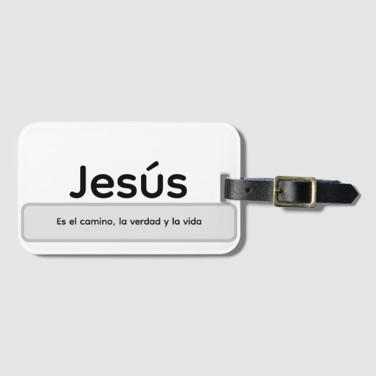 Jezus is de weg, de waarheid en het leven bagagelabel (Voorkant (horizontaal))