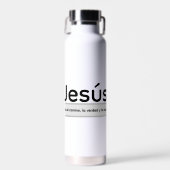 Jezus is de weg, de waarheid en het leven waterfles (Voorkant)