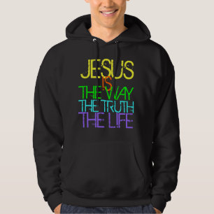 Jezus is de Weg, de Waarheid, het Christelijke Lev Hoodie