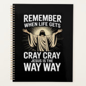 Jezus Is De Weg Kerst Mislukte Kerst Grappig Relig Planner (Voorkant)