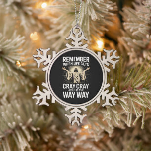 Jezus Is De Weg Kerst Morsig Geloof Religieus Tin Sneeuwvlok Ornament