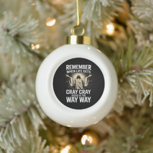 Jezus is de weg Kerstmis Grappig Geloof Religieus Keramische Bal Ornament