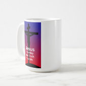 Jezus is de weg koffiemok (Voorkant links)