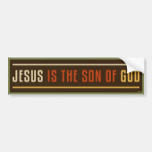 Jezus is de zoon van God Bumpersticker (Voorkant)