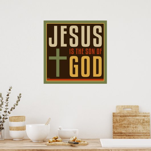 Jezus is de zoon van God Poster (Keuken)