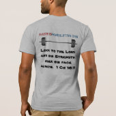 Jezus is echte kracht1 t-shirt (Achterkant)