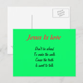 Jezus is een briefkaart van liefde (Voorkant / Achterkant)