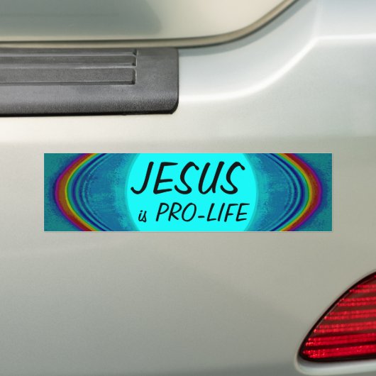 Jezus is een Bumpersticker voor het leven (Op auto)