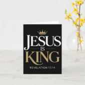 Jezus is een Christelijk Bijbelvers citaat Kaart (Gele Bloem)