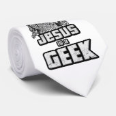 Jezus is een geek stropdas (Opgerold)