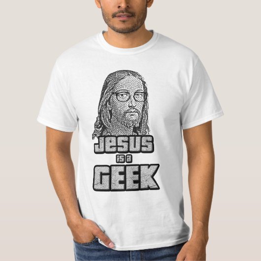 Jezus is een geek t-shirt (Voorkant)