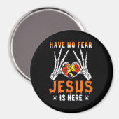 Jezus is een hart skelet hand magneet (Voorkant / Achterkant)
