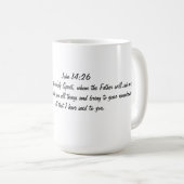 Jezus is een heilige mok met tweetone koffie (Voorkant rechts)